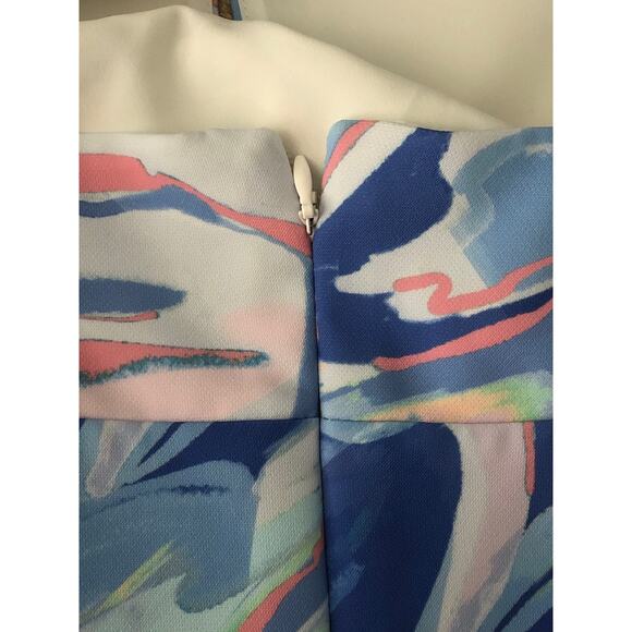 French Connection Crossover Dress Women's Size 10 Dalia Print NEW - Picture 6 of 9